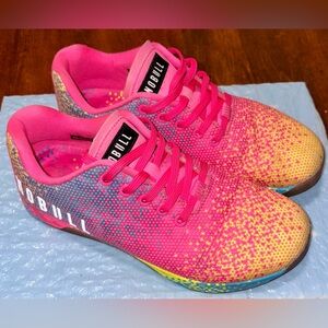 NOBULL PROJECT multicolored (mostly pink)sneakers,size10,wore maybe 2X,like new